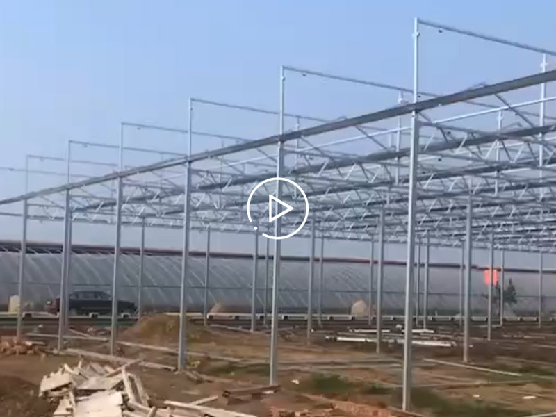 智能温室安装现场